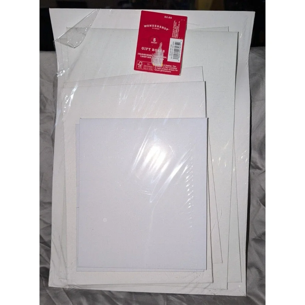 5 Shirt Gift Boxes, 4 sizes Gift Boxes with Lids for Presents